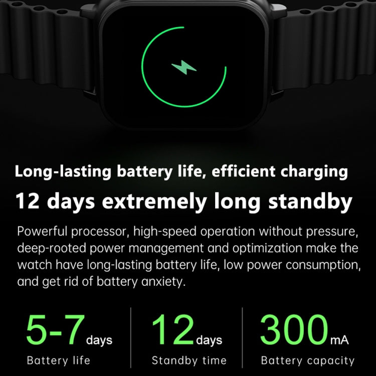 N22 2 in 1 1.96 inch HD Display Sport Bluetooth Call Earphone Smart Watch(Green) by bashfashion