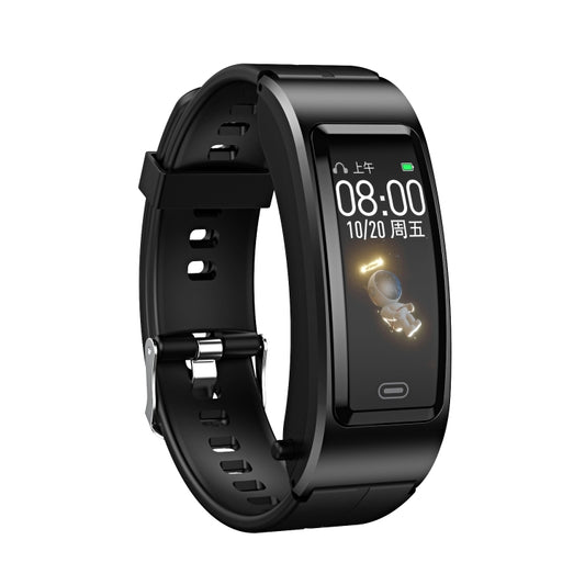 B7 Bluetooth Earphone Smart Bracelet, Support Sleep Monitoring / Blood Oxygen Monitoring / Heart Rate Monitoring(Black + Black Silicone Strap) by bashfashion