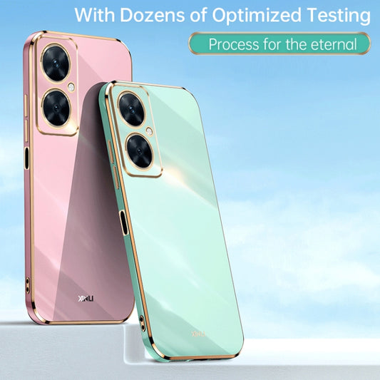 For Huawei Maimang 20 XINLI Straight Edge 6D Electroplate TPU Phone Case(Mint Green) by XINLI