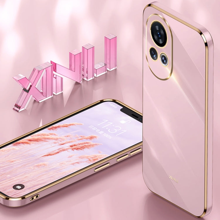 For Huawei nova 12 XINLI Straight Edge 6D Electroplate TPU Phone Case(White) by XINLI