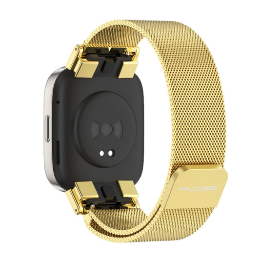 For Redmi Watch 3 Mijobs Milan Magnetic Metal Watch Band(Gold) by MIJOBS