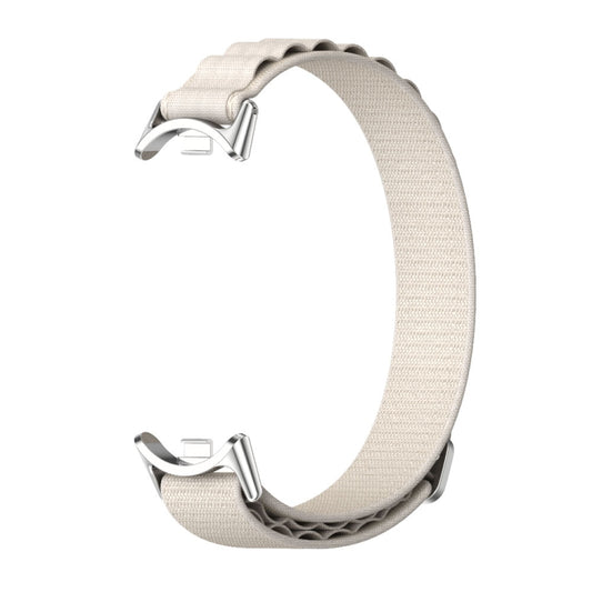 For Xiaomi Smart Band 10 / 9 / 8 Mijobs Nylon Breathable Watch Band(Grey Silver) by MIJOBS