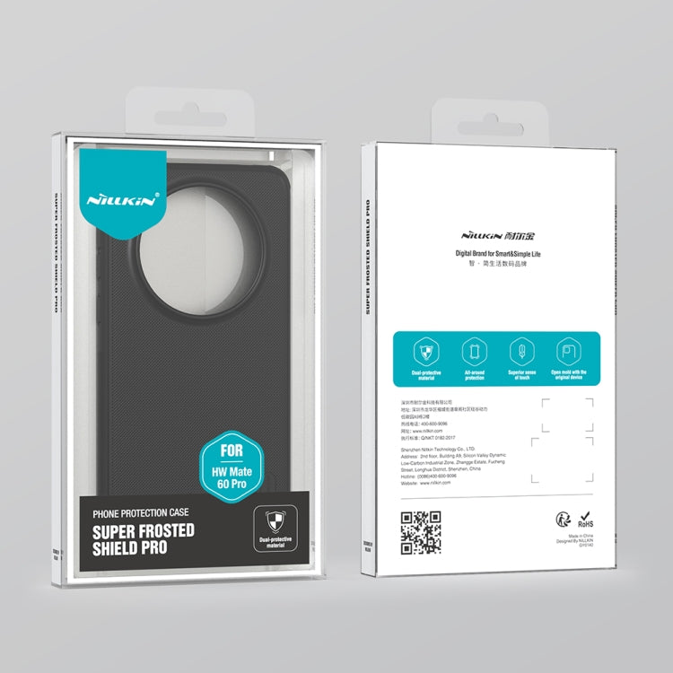 For Huawei Mate 60 Pro NILLKIN Frosted Shield Pro PC + TPU Phone Case(Red) by NILLKIN