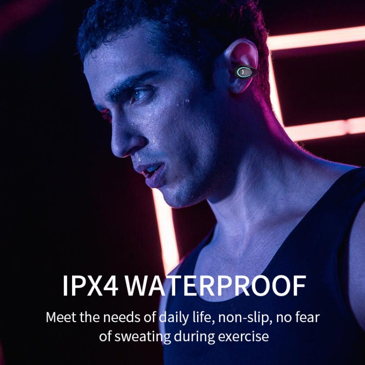 YX08 Ultra-light Ear-hook Stereo Wireless V5.0 Bluetooth Earphones(White) by bashfashion