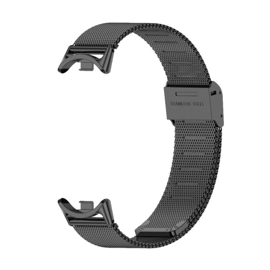 For Xiaomi Smart Band 10 / 9 / 8 Mijobs Milan Buckle Metal Stainless Steel Watch Band(Black) by MIJOBS
