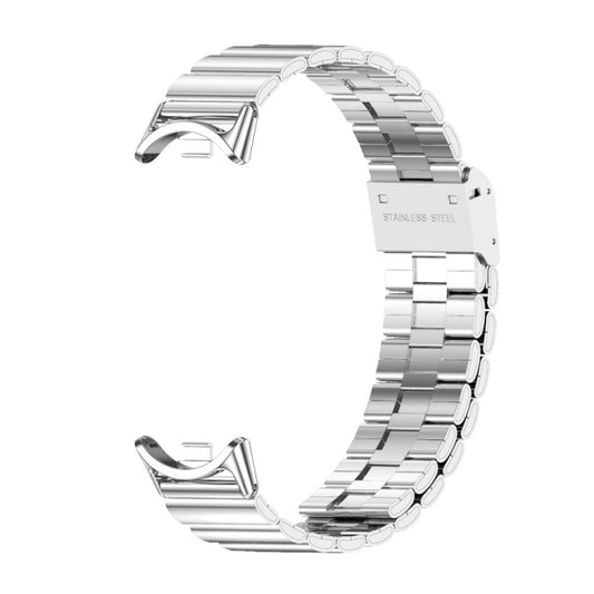 For Xiaomi Smart Band 10 / 9 / 8 Mijobs Bamboo Buckle Stainless Steel Watch Band(Silver) by MIJOBS
