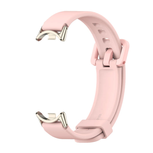 For Xiaomi Smart Band 10 / 9 / 8 Mijobs Silicone Breathable Watch Band(Pink Light Gold) by MIJOBS