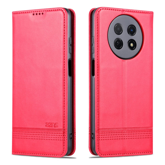 For Huawei Enjoy 60X AZNS Magnetic Calf Texture Flip Leather Phone Case(Red) by AZNS
