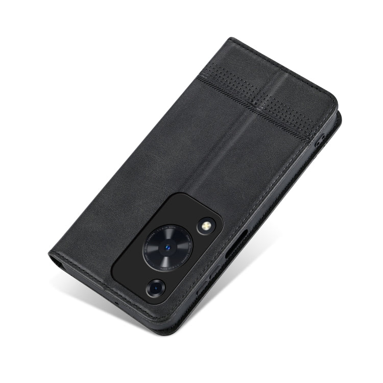For Huawei Enjoy 70 AZNS Magnetic Calf Texture Flip Leather Phone Case(Black) by AZNS