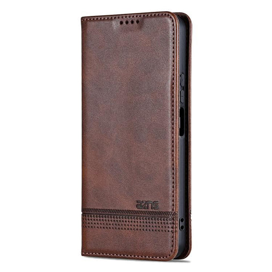 For Huawei Mate 70 AZNS Magnetic Calf Texture Flip Leather Phone Case(Dark Brown) by AZNS