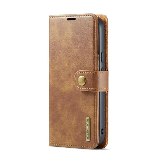 For Google Pixel 9a DG.MING Crazy Horse Texture Detachable Magnetic Leather Phone Case(Brown) by DG.MING