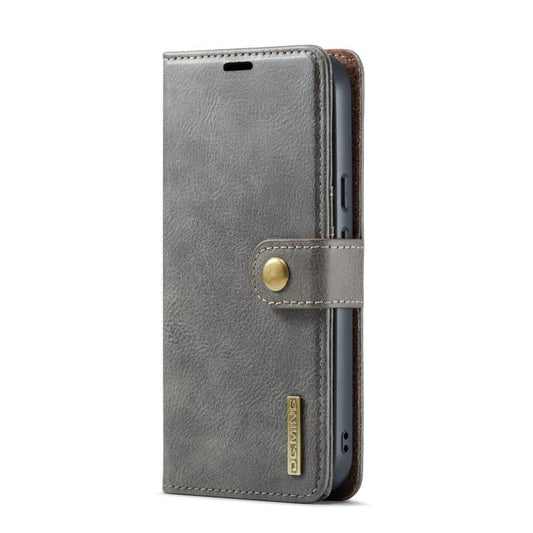 For Google Pixel 9a DG.MING Crazy Horse Texture Detachable Magnetic Leather Phone Case(Grey) by DG.MING