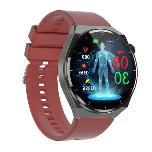 TK20 1.39 inch Silicone Band Smart Watch Supports ECG / Remote Families Care / Body Temperature Monitoring(Red) by bashfashion