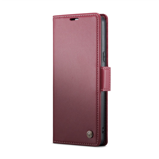 For Google Pixel 8 CaseMe 023 Butterfly Buckle Litchi Texture RFID Anti-theft Leather Phone Case(Wine Red) by CaseMe
