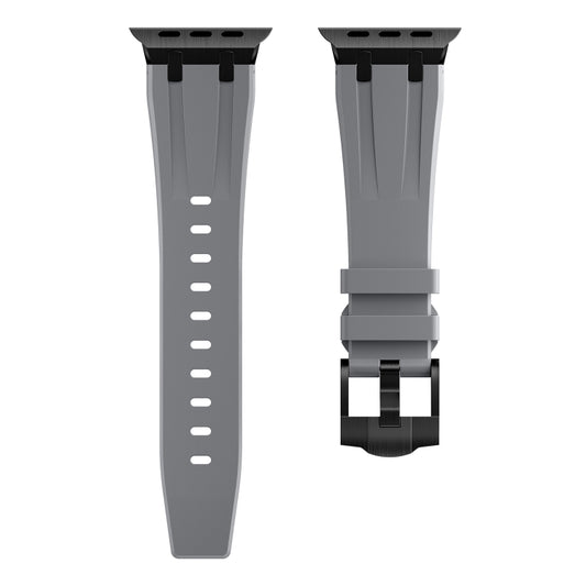 AP Silicone Watch Band For Apple Watch Ultra 2 49mm(Black Grey) by bashfashion