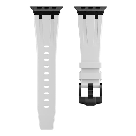 AP Silicone Watch Band For Apple Watch Ultra 2 49mm(Black White) by bashfashion