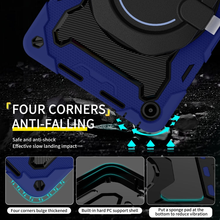 For Huawei MatePad SE 10.4 2023 Armor Contrast Color Silicone + PC Tablet Case(Navy Blue) by bashfashion