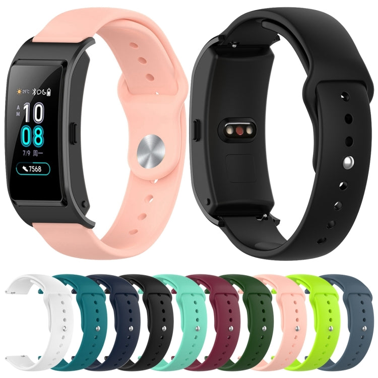 18mm Universal Reverse Buckle Wave Silicone Watch Band, Size:S(Light Pink) by bashfashion