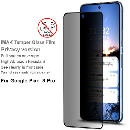 For Google Pixel 8 Pro imak HD Full Screen Anti-spy Tempered Glass Protective Film by imak