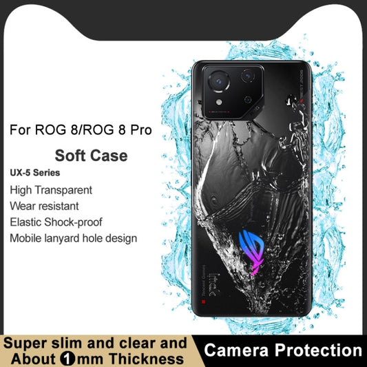 For Asus ROG Phone 8 / Phone 8 Pro IMAK UX-5 Series Transparent Shockproof TPU Protective Phone Case by imak