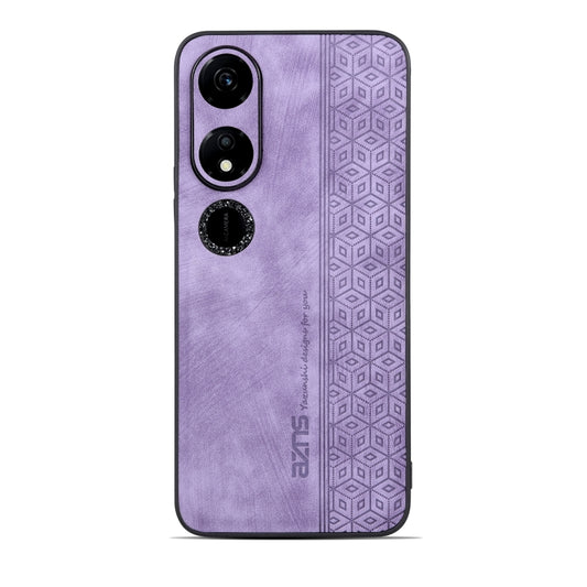 For Honor Play 40 AZNS 3D Embossed Skin Feel Phone Case(Purple) by AZNS