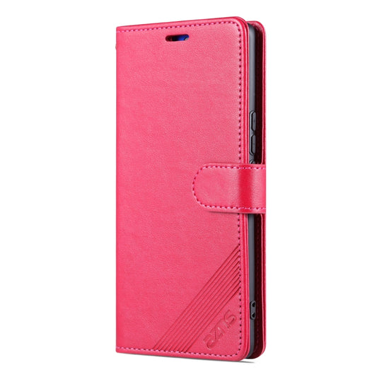 For Honor X50 AZNS Sheepskin Texture Flip Leather Phone Case(Red) by AZNS