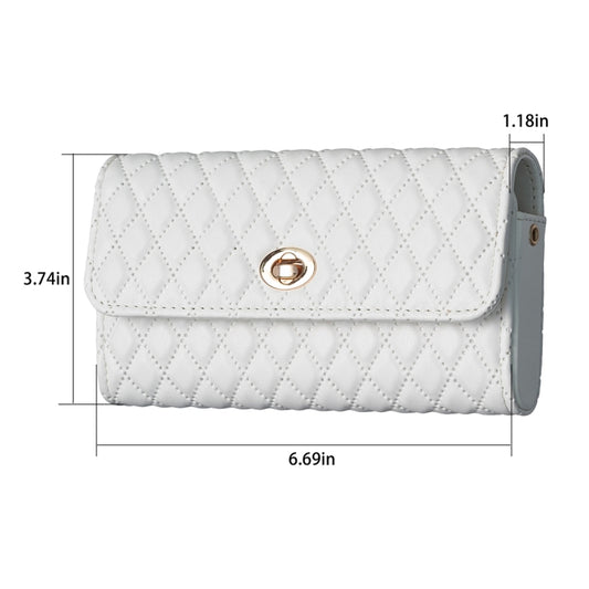 Crossbody PU Horizontal BFB02 Shoulder Bag(White) by bashfashion