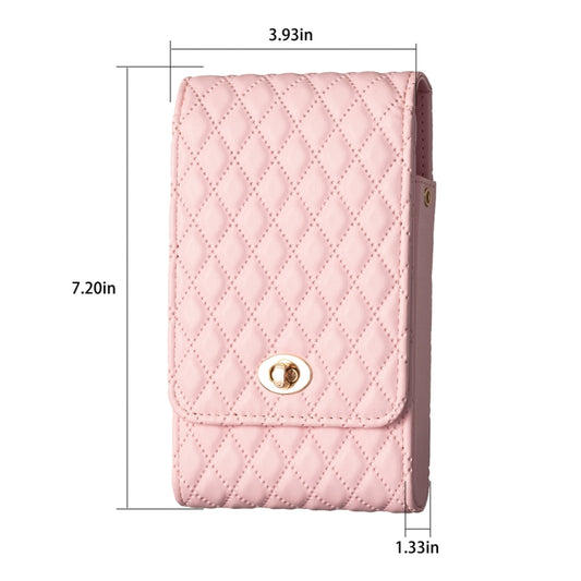 Crossbody PU Vertical BFB01 Shoulder Phone Bag(Pink) by bashfashion