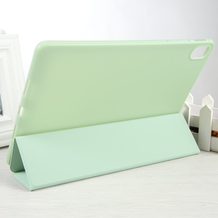 For Huawei MatePad Air 11.5 GEBEI 3-folding Holder Shockproof Flip Leather Tablet Case(Green) by GEBEI