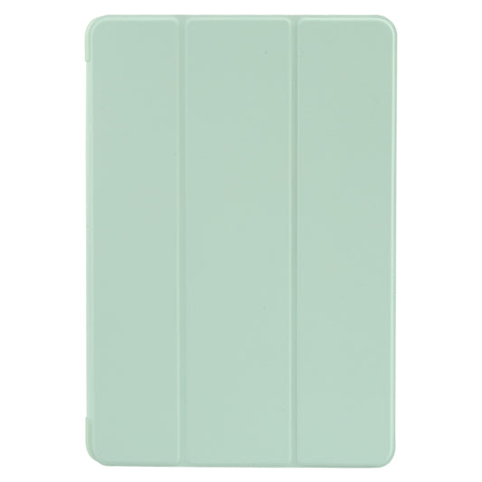 For Huawei MatePad SE 11 GEBEI 3-folding Holder Shockproof Flip Leather Tablet Case(Green) by GEBEI