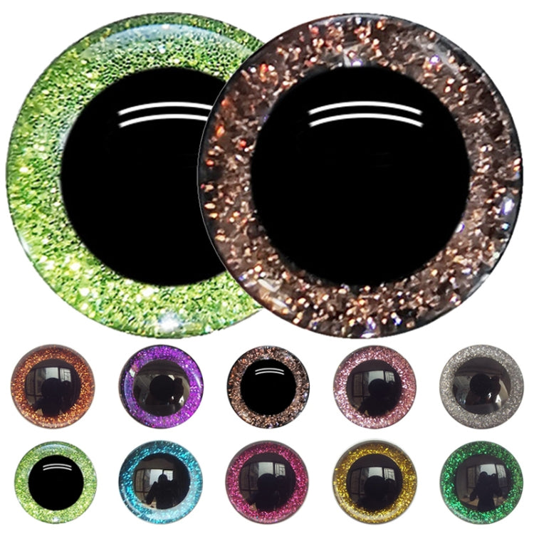 100pcs Resin Three-dimensional Animal Artificial Eye Plastic Plush Toy Accessories, Size:9mm (Colors Shipped Randomly) by bashfashion