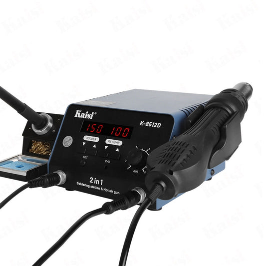 Kaisi 8512D 2 in 1 Smart Digital Display Hot Air Gun Soldering Iron Rework Station, Plug:EU by Kaisi