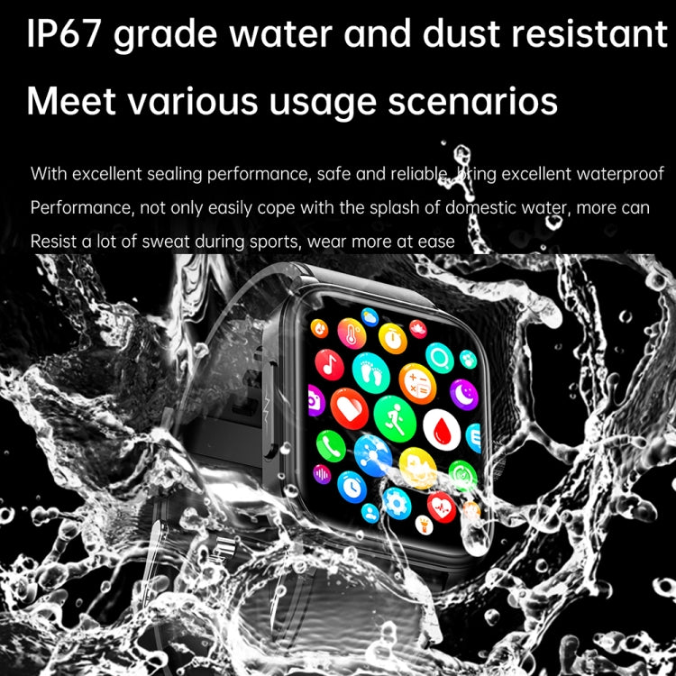 ET540 1.91 inch IP67 Waterproof Silicone Band Smart Watch, Support ECG / Non-invasive Blood Glucose Measurement(Blue) by bashfashion