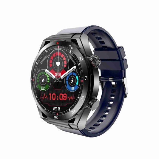 ET450 1.39 inch IP67 Waterproof Silicone Band Smart Watch, Support ECG / Non-invasive Blood Glucose Measurement(Blue) by bashfashion