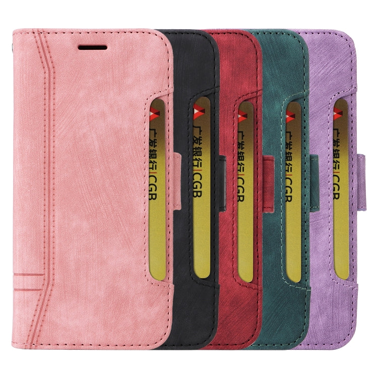 For iPhone 15 Plus BETOPNICE Dual-side Buckle Leather Phone Case(Purple) by BETOPNICE