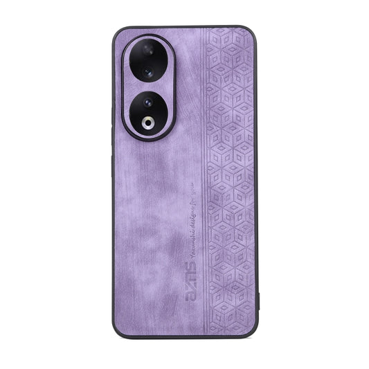 For Honor 90 AZNS 3D Embossed Skin Feel Phone Case(Purple) by AZNS