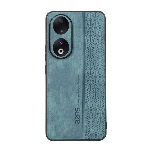 For Honor 90 Pro AZNS 3D Embossed Skin Feel Phone Case(Dark Green) by AZNS