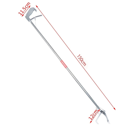 Foldable Multipurpose Stainless Steel Eel Loach Clamp Grab Tool, Length:1.5m by bashfashion