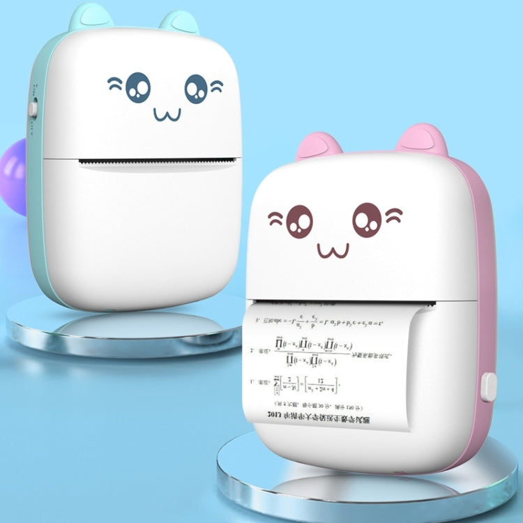 C9 Mini Bluetooth Wireless Thermal Printer With 5 Sticker Papers(Blue) by bashfashion