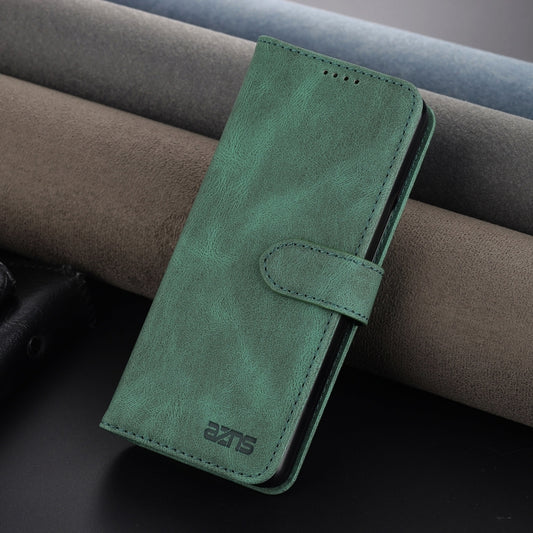 For Samsung Galaxy Z Fold6 5G AZNS Dream II Skin Feel PU+TPU Horizontal Flip PU Phone Case(Green) by AZNS