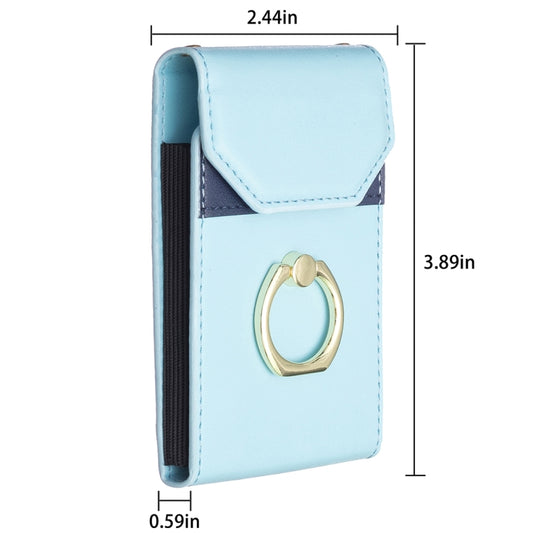 BFK04 Organ Card Bag Mobile Phone Back Sticker(Blue) by bashfashion