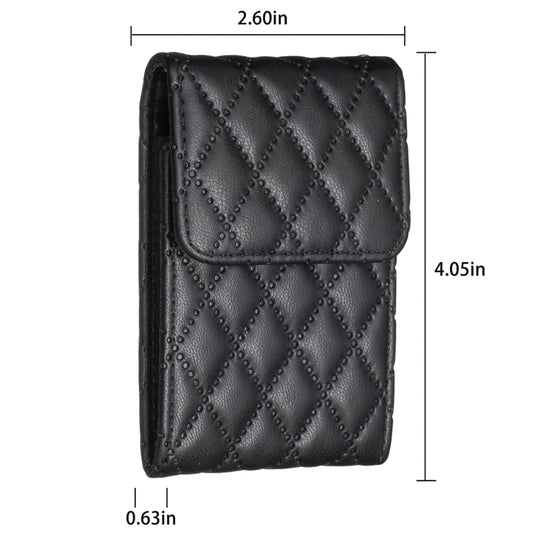 BFK08 Vertical Card Bag Mobile Phone Back Sticker(Black) by bashfashion