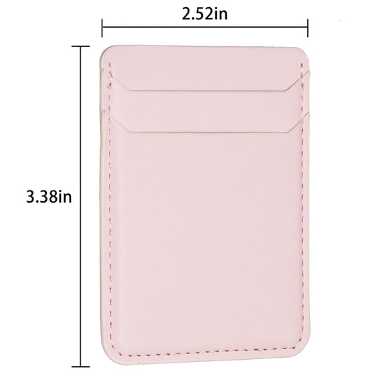 BFK12 R20 Texture Card Bag Mobile Phone Back Sticker(Pink) by bashfashion