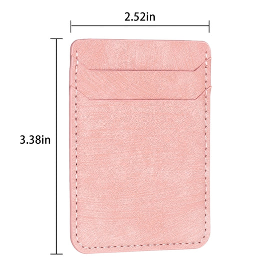 BFK13 Frosted Card Bag Mobile Phone Back Sticker(Pink) by bashfashion