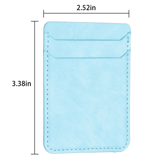 BFK13 Frosted Card Bag Mobile Phone Back Sticker(Blue) by bashfashion