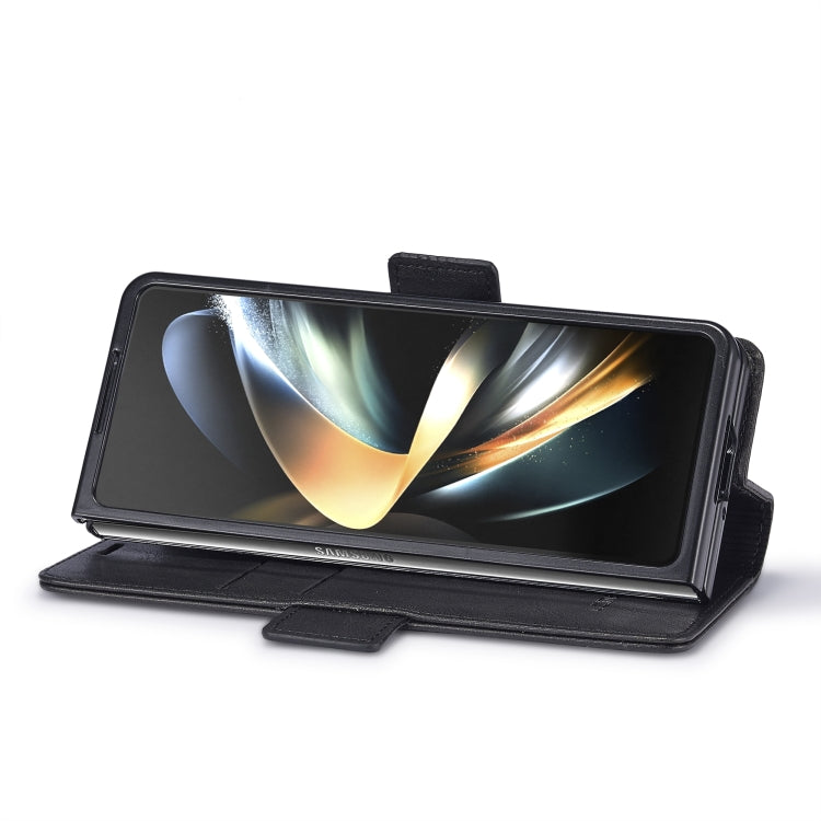 For Samsung Galaxy Z Fold6 5G LC.IMEEKE RFID Anti-theft Leather Phone Case(Black) by LC.IMEEKE