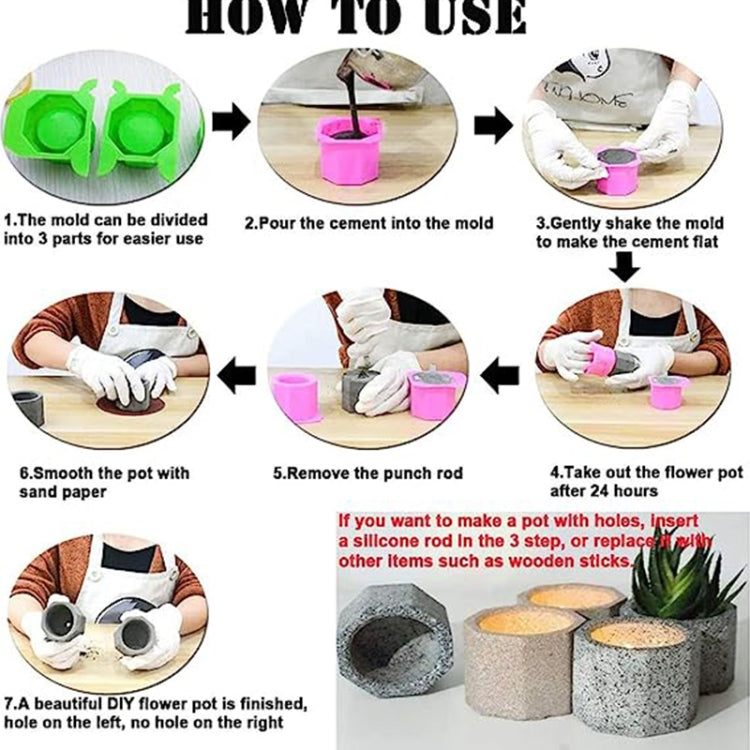 3 Cups Love Ice Tray Silicone Mold Succulent Plaster Mold, Random Color Delivery by bashfashion