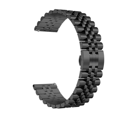 For Huawei Watch 4 / 4 Pro Five Bead Stainless Steel Watch Band(Black) by bashfashion