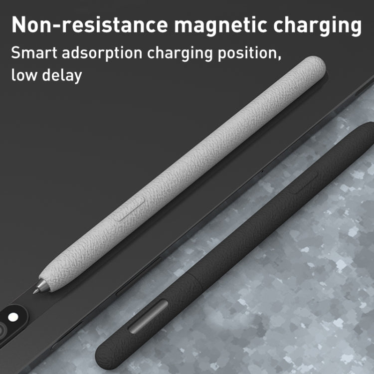 For Samsung Galaxy Tab S7 LOVE MEI Frosted Leather Texture Silicone Protective Pen Case(Pink) by LOVE MEI