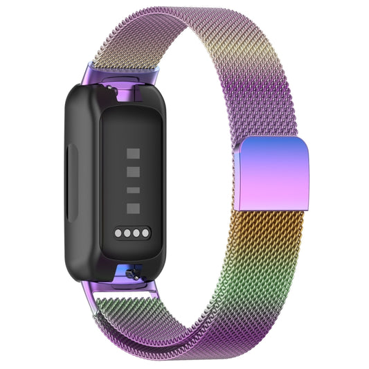 For Fitbit Inspire 3 Milanese Metal Watch Band(Colorful) by bashfashion